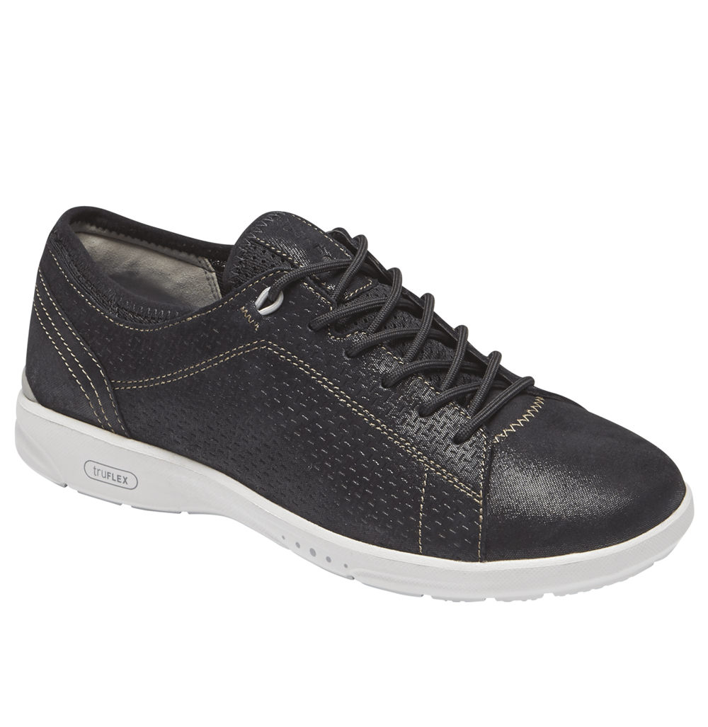 Rockport Sneakers Dam Svarta - Truflex Lace-To-Toe - POIHR0798